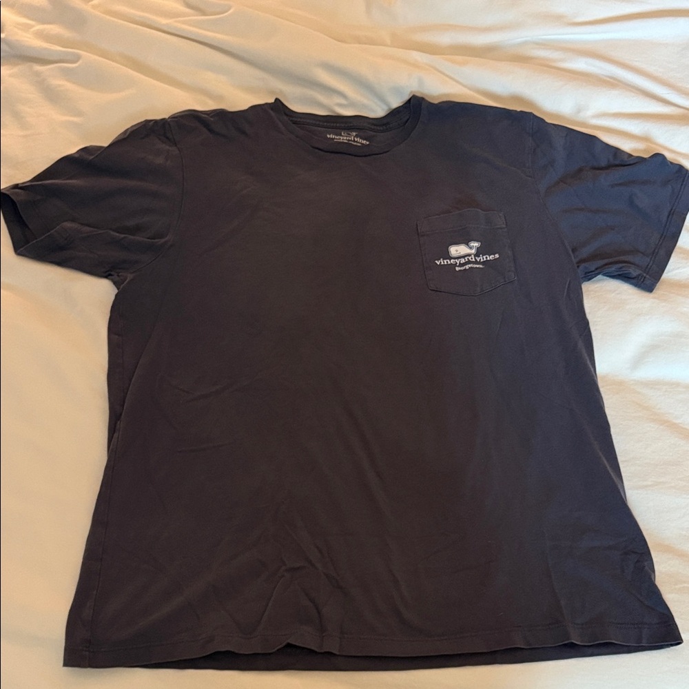 Vineyard Vines Men's Dark Blue Pocket Tee